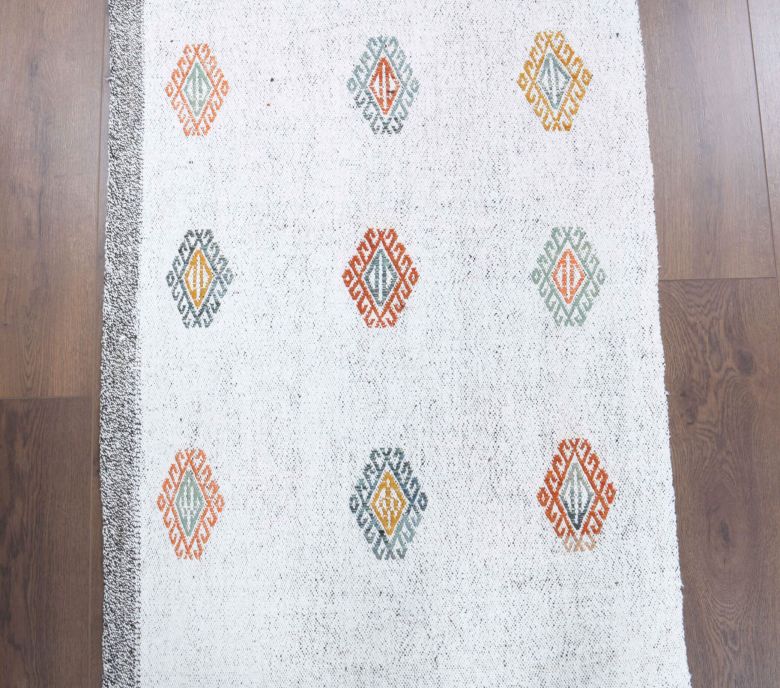 3x8 Wool Vintage Runner Rug