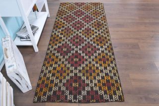 3x8 Wool Vintage Runner Rug - Thumbnail