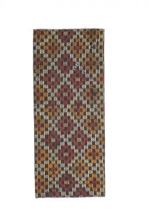 3x8 Wool Vintage Runner Rug - Thumbnail