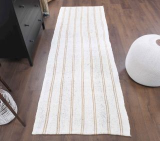 3x8 Wool Vintage Runner Rug - Thumbnail