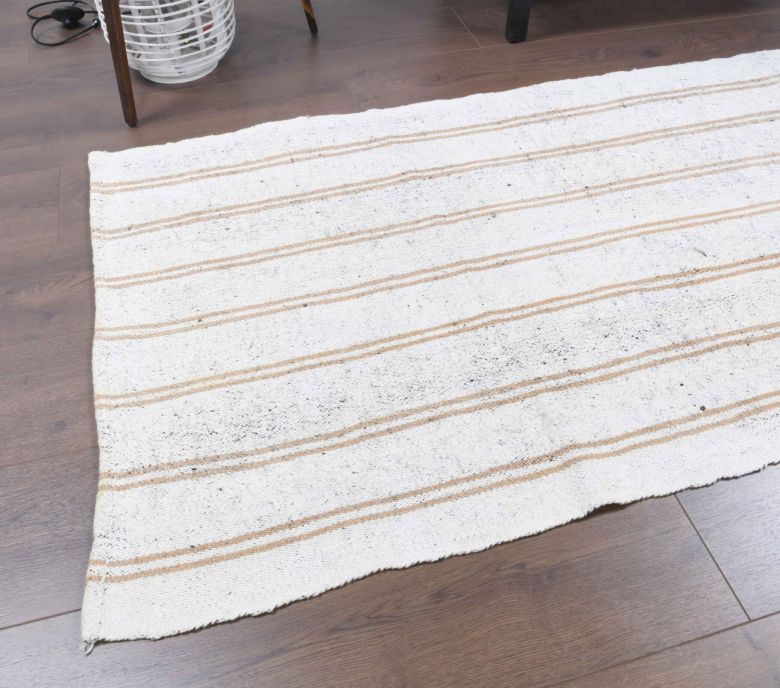 3x8 Wool Vintage Runner Rug