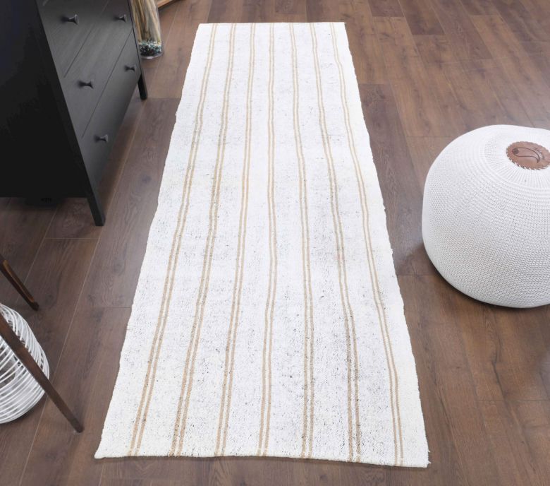 3x8 Wool Vintage Runner Rug