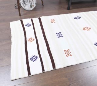 3x8 Wool Vintage Runner Rug - Thumbnail