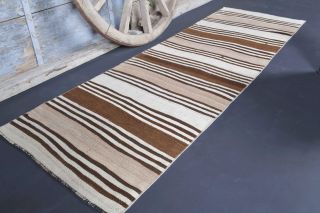 3x8 Wool Vintage Runner Rug - Thumbnail