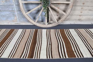 3x8 Wool Vintage Runner Rug - Thumbnail