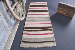 3x8 Wool Vintage Runner Rug - Thumbnail