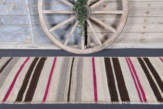 3x8 Wool Vintage Runner Rug - Thumbnail