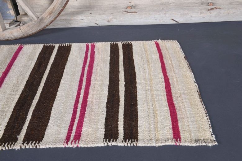 3x8 Wool Vintage Runner Rug