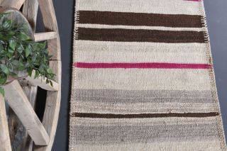 3x8 Wool Vintage Runner Rug - Thumbnail