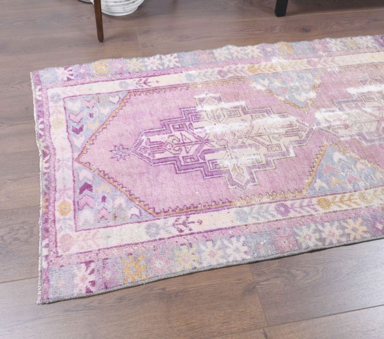 3x8 Wool Vintage Runner Rug