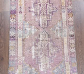 3x8 Wool Vintage Runner Rug - Thumbnail