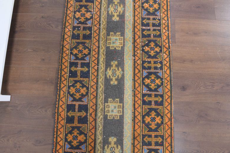 3x9 Handmade Patchwork Runner Rug