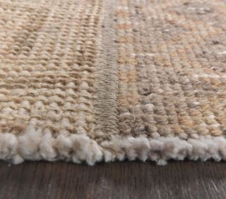 3x9 Vintage Handwoven Geometric Runner Rug - Thumbnail