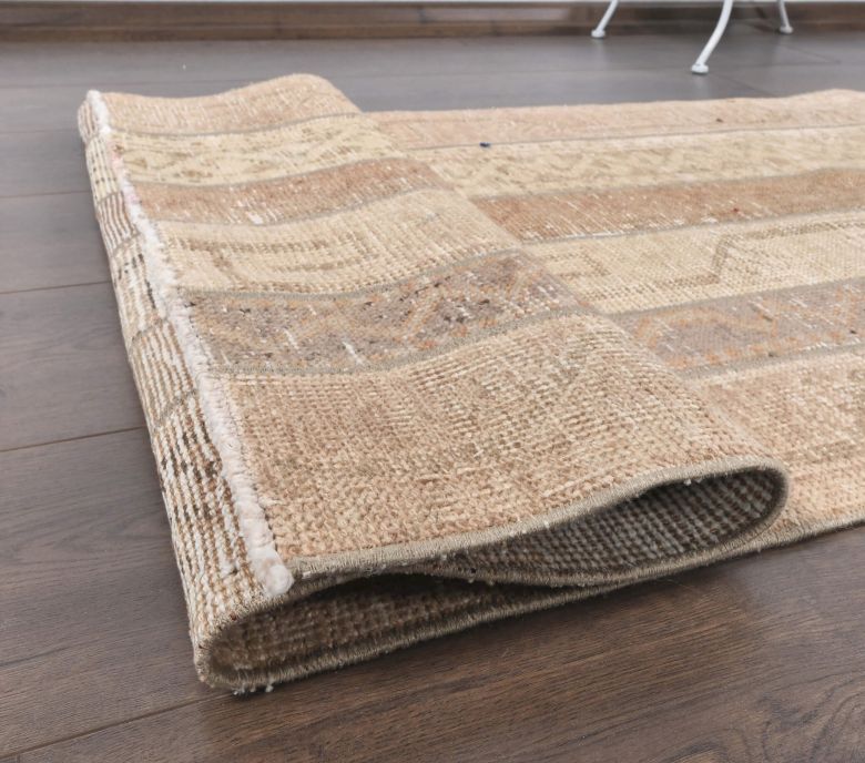 3x9 Vintage Handwoven Geometric Runner Rug