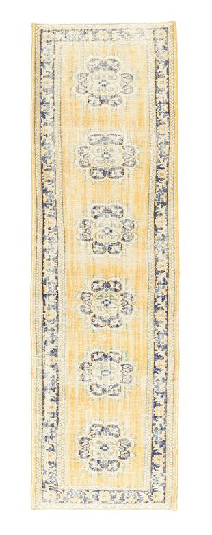 Vintage Oushak Runner Rug - 25438