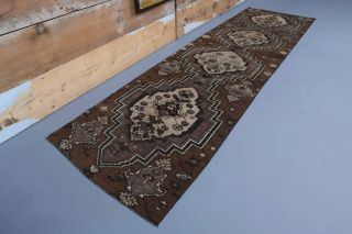 Brown Vintage Runner Rug - Thumbnail