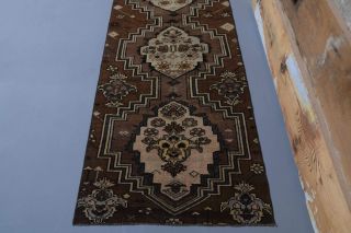 Brown Vintage Runner Rug - Thumbnail