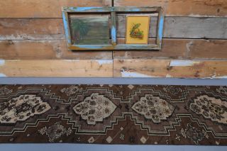 Brown Vintage Runner Rug - Thumbnail