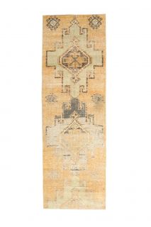Vintage Oushak Runner Rug - 24705 - Thumbnail