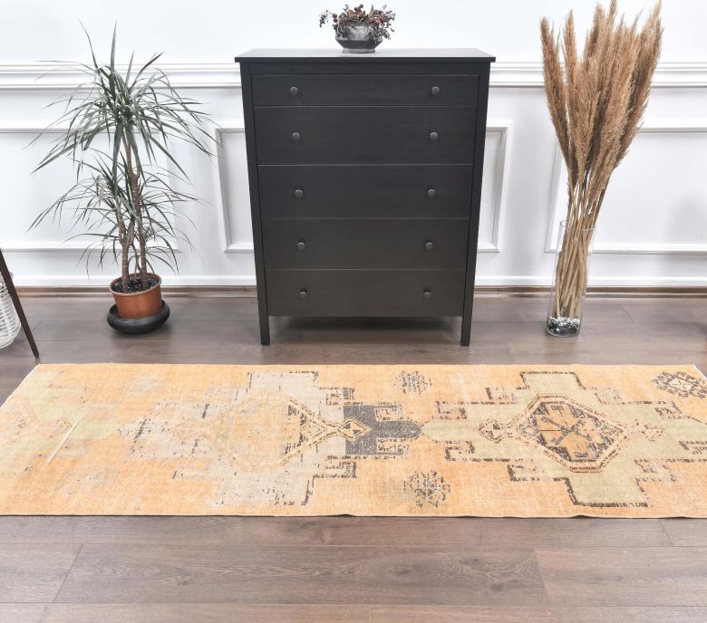Vintage Oushak Runner Rug - 24705