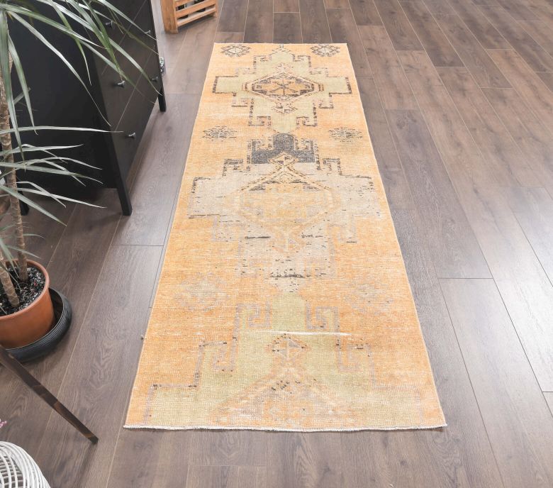 Vintage Oushak Runner Rug - 24705
