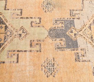 Vintage Oushak Runner Rug - 24705 - Thumbnail