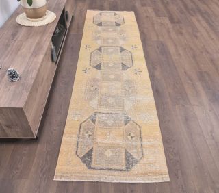 3x9 Vintage Handwoven Rug Runner - Thumbnail