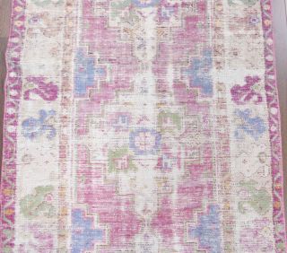 3x9 Wool Antique Runner Rug - Thumbnail