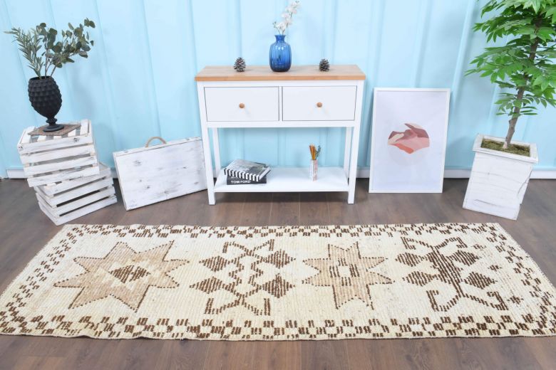 3x9 Wool Vintage Runner Rug