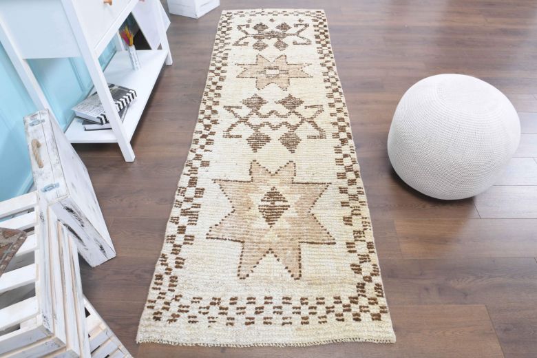 3x9 Wool Vintage Runner Rug