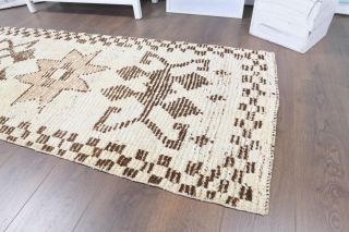 3x9 Wool Vintage Runner Rug - Thumbnail