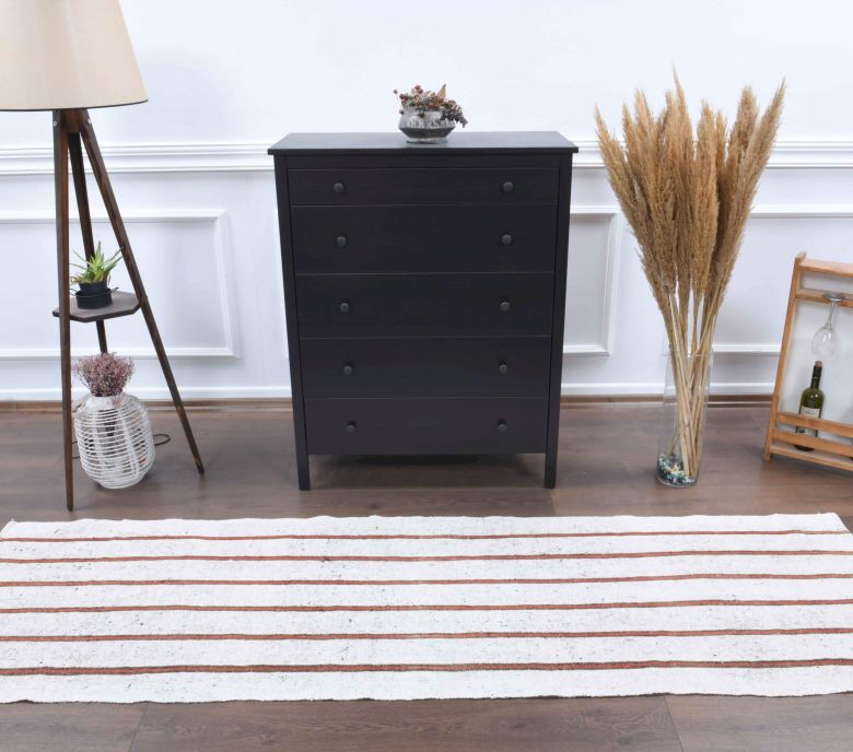 3x9 Wool Vintage Runner Rug