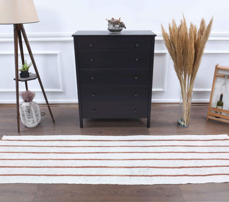 3x9 Wool Vintage Runner Rug