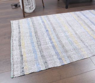 3x9 Wool Vintage Runner Rug - Thumbnail