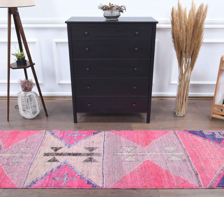 3x9 Wool Vintage Runner Rug