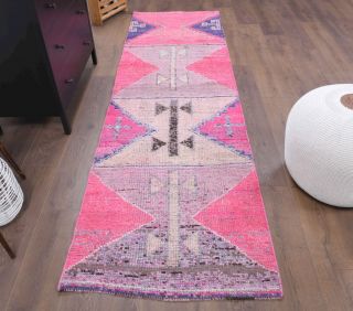 3x9 Wool Vintage Runner Rug - Thumbnail