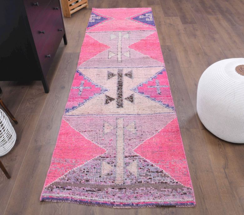 3x9 Wool Vintage Runner Rug