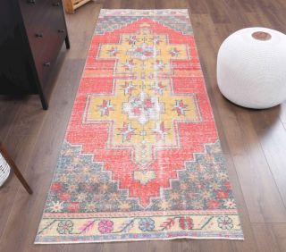 3x9 Wool Vintage Runner Rug - Thumbnail