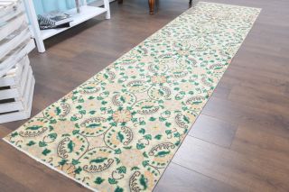 3x9 Wool Vintage Runner Rug - Thumbnail