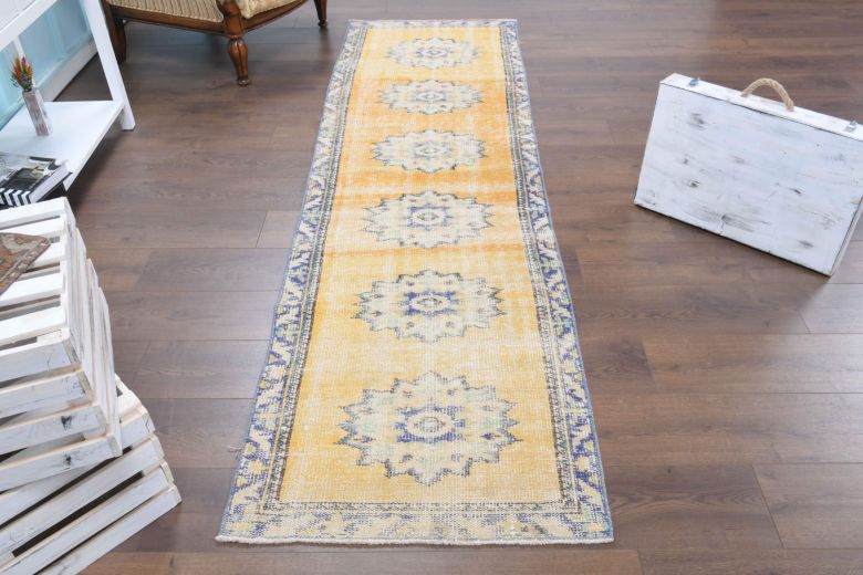 3x9 Wool Vintage Runner Rug