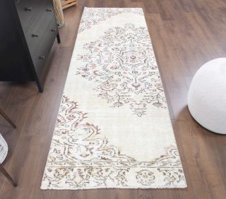 3x9 Wool Vintage Runner Rug - Thumbnail