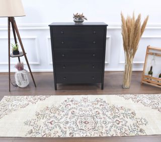 3x9 Wool Vintage Runner Rug - Thumbnail