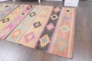 4x10 Wool Vintage Runner Rug - Thumbnail