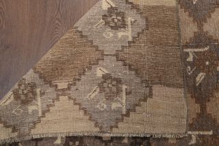 Vintage Brown Runner Rug - Thumbnail