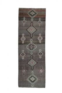 Vintage Dark Runner Rug - Thumbnail