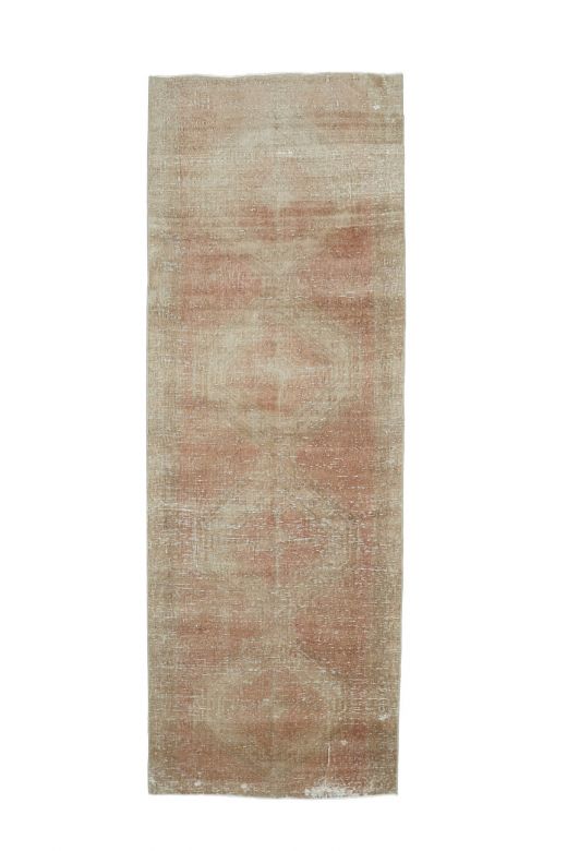 Muted Color Antique Runner Rug