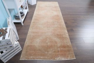 Muted Color Antique Runner Rug - Thumbnail