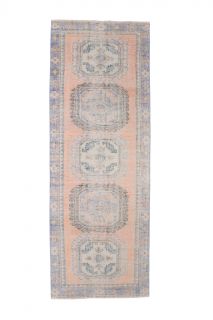 Turkish Vintage Runner Rug - Thumbnail