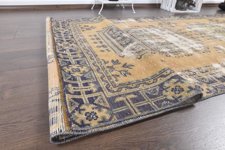 4x11 Vintage Handwoven Rug Runner