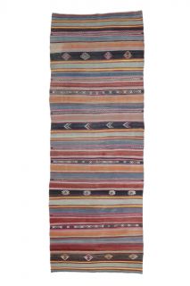 Vintage Kilim Runner Rug - Thumbnail